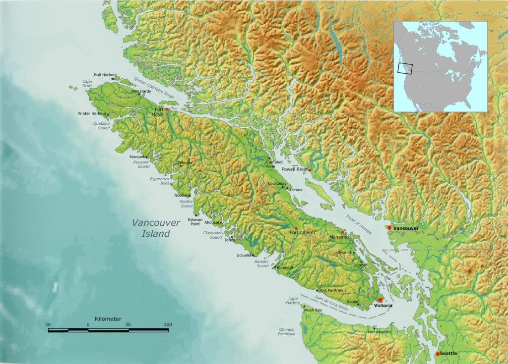 vancouver island map